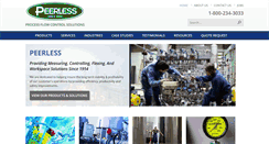 Desktop Screenshot of peerless-inc.com