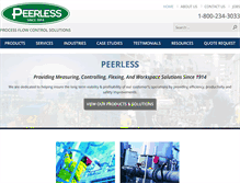 Tablet Screenshot of peerless-inc.com